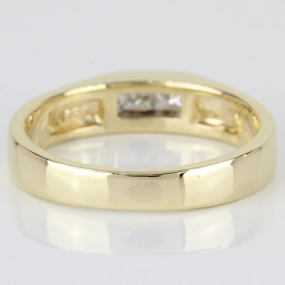 Vintage 14k Gold Princess-Cut Diamond Ring - Image 4