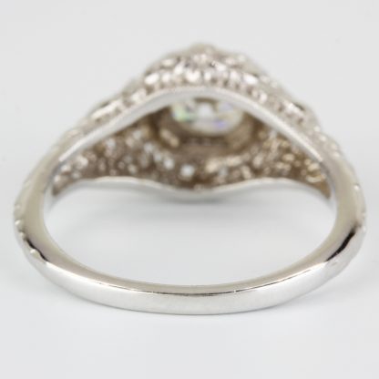 18k White Gold Diamond Solitaire Engagement Bridal Ring by Gordon Clark - Image 3