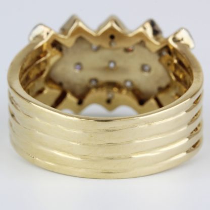 14k Gold Multi-Band Diamond Ring - Image 5