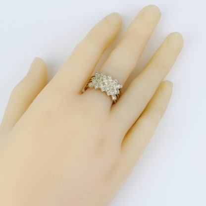 14k Gold Multi-Band Diamond Ring - Image 6