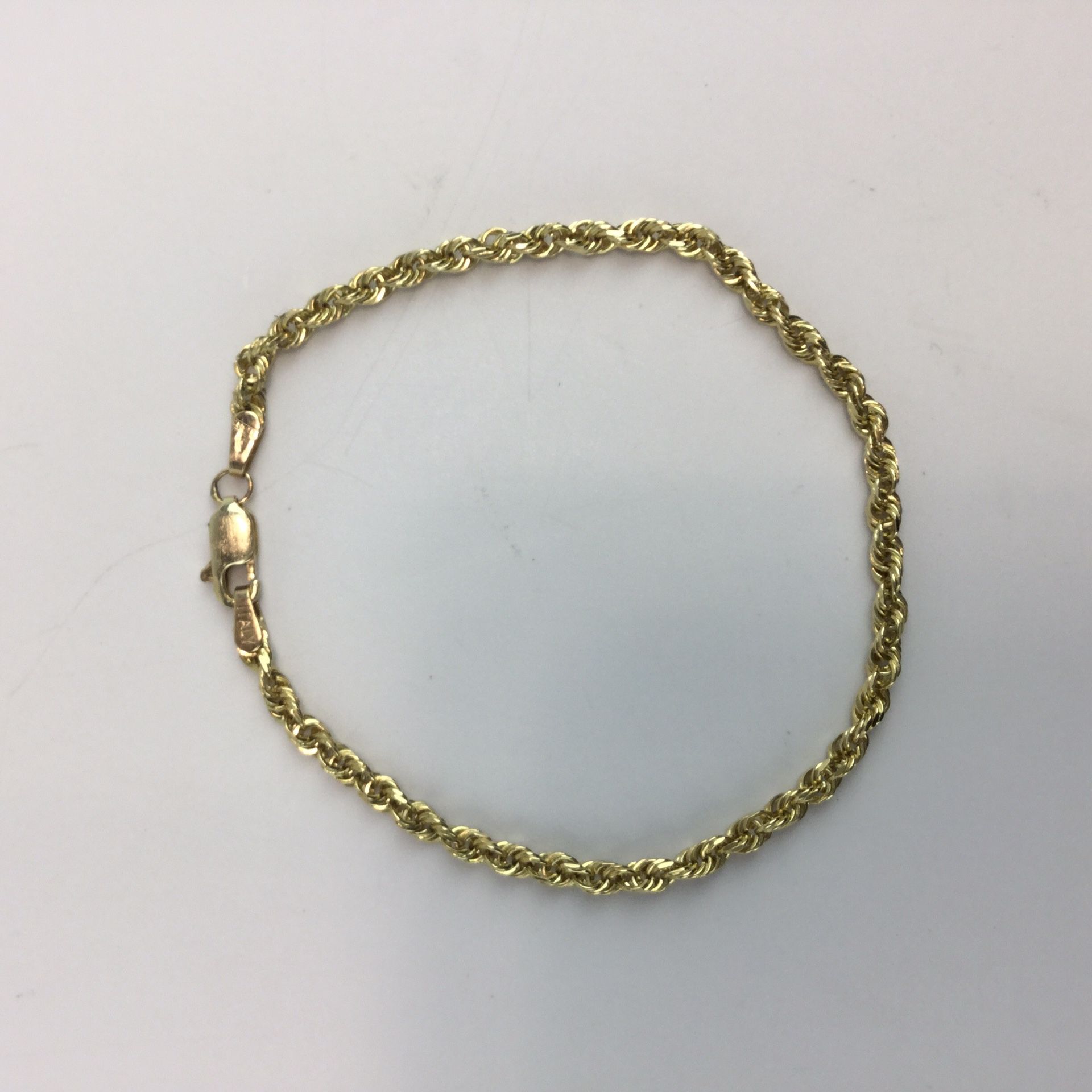 10K Yellow Gold Rope Bracelet - A&V Pawn