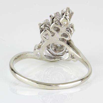 14K White Gold Vintage Diamond Ring by Gothic - Image 5