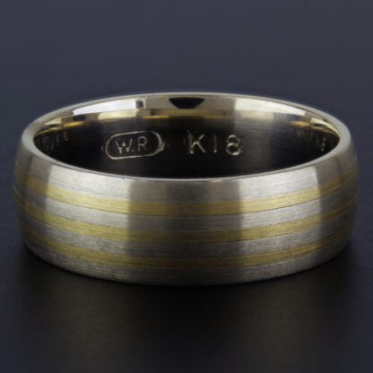 New 14k Yellow Gold Brushed Men's Wedding Band Ring