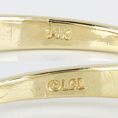 14k Yellow Gold Princess Diamond Engagement Ring by Leer Gem Ltd.