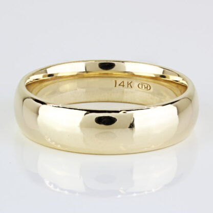 14k Yellow Gold Men's Wedding Band Ring by Tessler + Weiss
