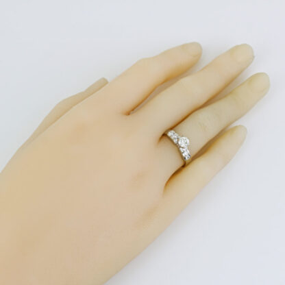 14k White Gold Diamond Engagement Ring Band - Image 8