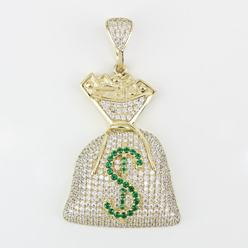 Buy 18K Money Bag Charm Necklace Money Pendant Necklace Money Online in  India 