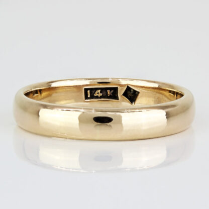 14k Yellow Gold Men's Wedding Ring Band - Image 2