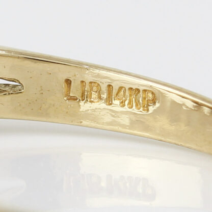 14k Yellow Gold Diamond Anniversary Wedding Band Cocktail Ring - Image 6