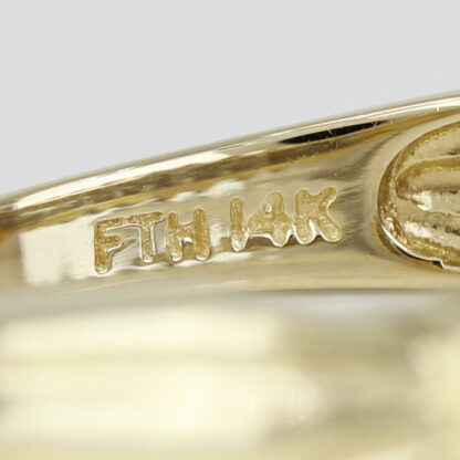 Vintage 14K Yellow Gold 18-Diamond Anniversary / Cocktail Band Ring - Image 6