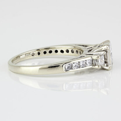 14k White Gold Diamond Wedding Band Engagement Ring by Sandeep