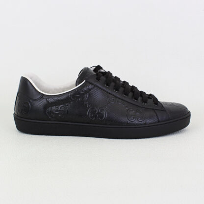 Men's Gucci Ace GG Embossed Sneaker Black