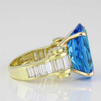 Vintage 14k White Gold + Diamond Anniversary Band Wedding Ring