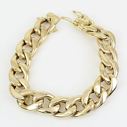 10k Yellow Gold Large Cuban Link Bracelet (18mm)