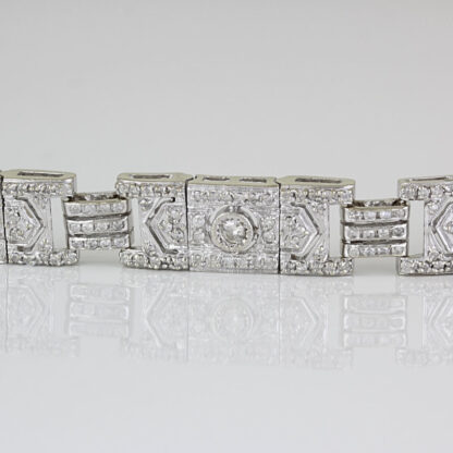 14k White Gold 6 Carat Diamond Tennis Bracelet - Anniversary / Birthday Gift - Image 5