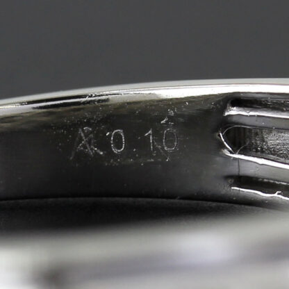 10k White Gold Men's Diamond Anniversary Band Wedding Ring - Image 6