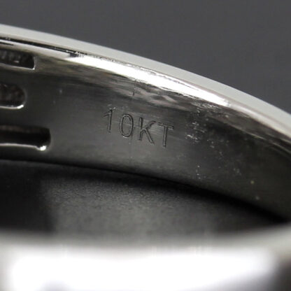 10k White Gold Men's Diamond Anniversary Band Wedding Ring - Image 7