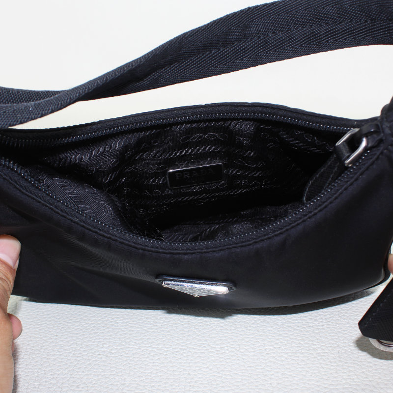 PRADA Tessuto Nylon Mini Re-Edition 2000 Bag Black 1251963