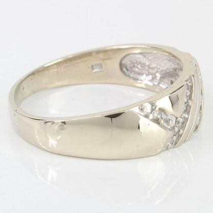 Men's 14k Yellow Gold Diamond Band Ring - Image 4