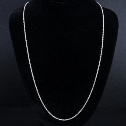 Sterling Silver .925 Diamond Cut Rope Chain 30" - Image 4