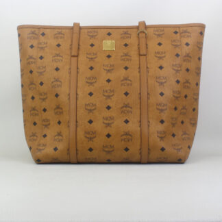 Authentic Mcm Visetos Cognac Shoulder Bag / Handbag - Gem