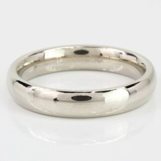 14K White Gold Comfort-Fit Wedding Band Ring by Benchmark