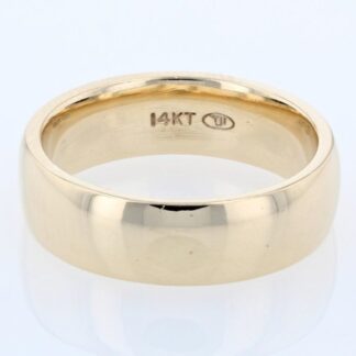 14K Yellow Gold Men's Comfort Wedding Band Ring by Tropical Jewelers Inc.
