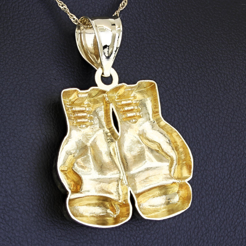 Golden sale gloves pendant