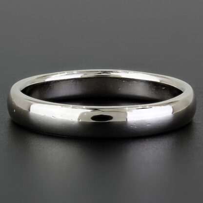 Vintage Men's 14k White Gold Wedding Band Ring - Sz: 10.25 - Image 2