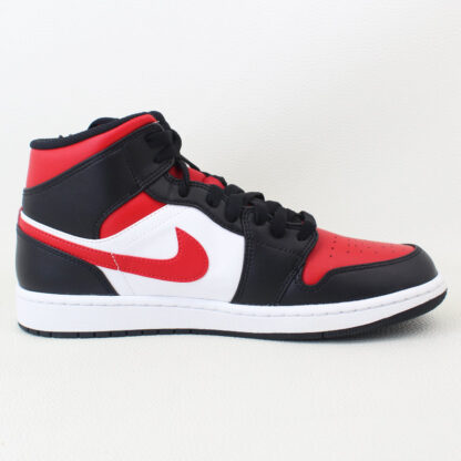 Jordan 1 Mid White Black Red 22 - Image 3