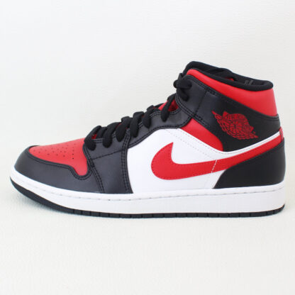 Jordan 1 Mid White Black Red 22 - Image 4