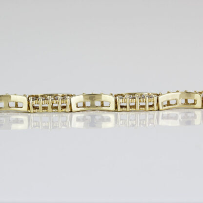 14k Yellow Gold 80-Diamond Tennis Bracelet - 7" - Image 4