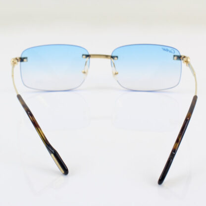 Cartier Rectangle Sunglasses - CT0271S - Gold/Blue