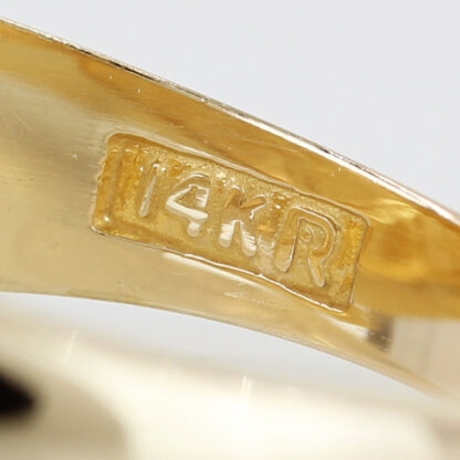 Vintage 14k Yellow Gold Diamond Wedding Band Ring