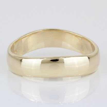 Unique Vintage 14k Yellow Gold Wavy Style Wedding Band