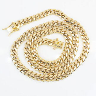 14k Yellow Gold Heavy Cuban Link Chain - 26.5"