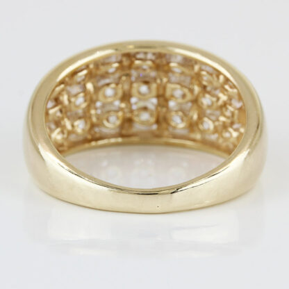 14k Yellow Gold CZ Cubic Zirconia Band Ring