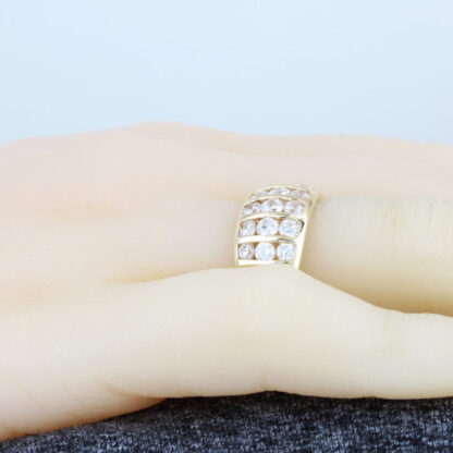 14k Yellow Gold CZ Cubic Zirconia Band Ring