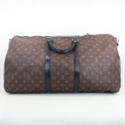 Louis Vuitton Macassar KeepAll 55 Bandouliere Bag - Image 2