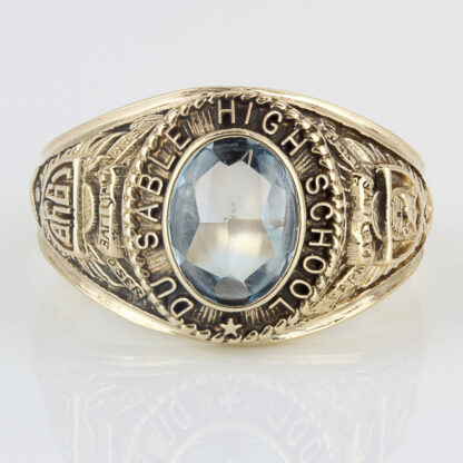 Vintage 1949 DU Sable High School Chicago Class Ring 10KYG Ladies