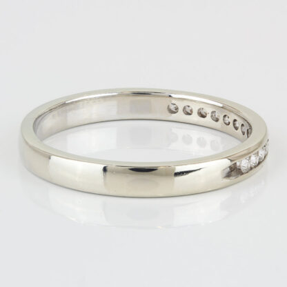 14KWG Diamond Bridal Wedding Band Ring - Image 4