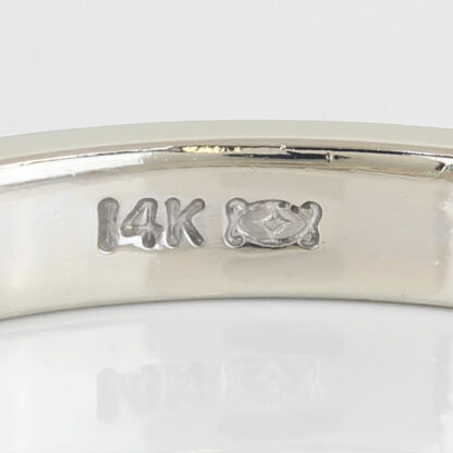 14KWG Diamond Bridal Wedding Band Ring - Image 7