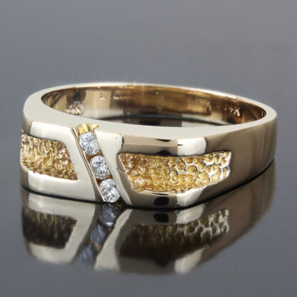 Vintage Men's 14KYG Diamond Anniversary Band/Cocktail Ring by Eternity - Image 5