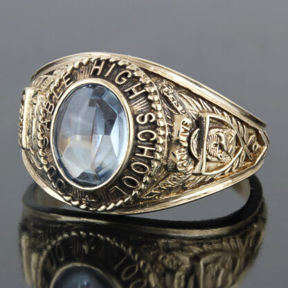 Vintage 1949 DU Sable High School Chicago Class Ring 10KYG Ladies - Image 5