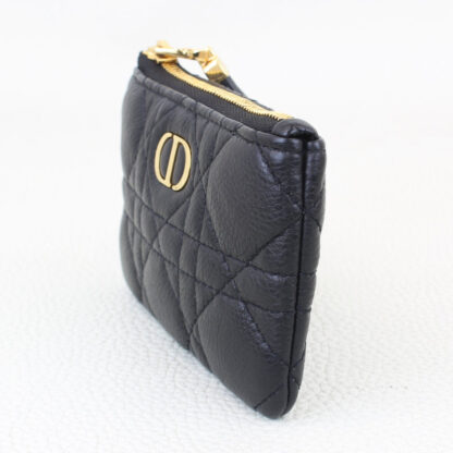 Christian Dior Black Calfskin Cannage Caro Multifunctional Pouch - Image 10