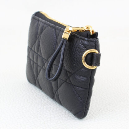 Christian Dior Black Calfskin Cannage Caro Multifunctional Pouch - Image 11