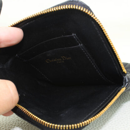 Christian Dior Black Calfskin Cannage Caro Multifunctional Pouch - Image 7