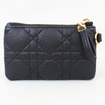 Christian Dior Black Calfskin Cannage Caro Multifunctional Pouch - Image 9