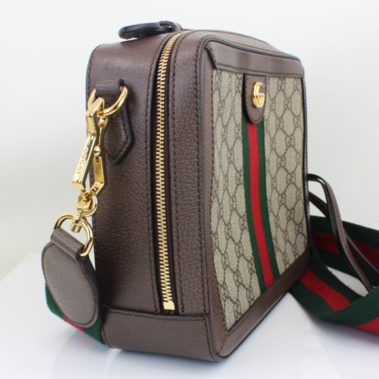 GUCCI GG Supreme Monogram Web Boston Bag - Image 2