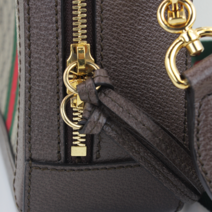 GUCCI GG Supreme Monogram Web Boston Bag - Image 7